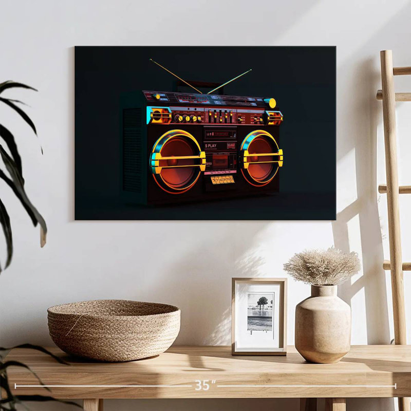 Abarca Modern Boombox, 24" H x 36" W