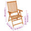 Chaise de jardin inclinable en teck Brault-2029827203