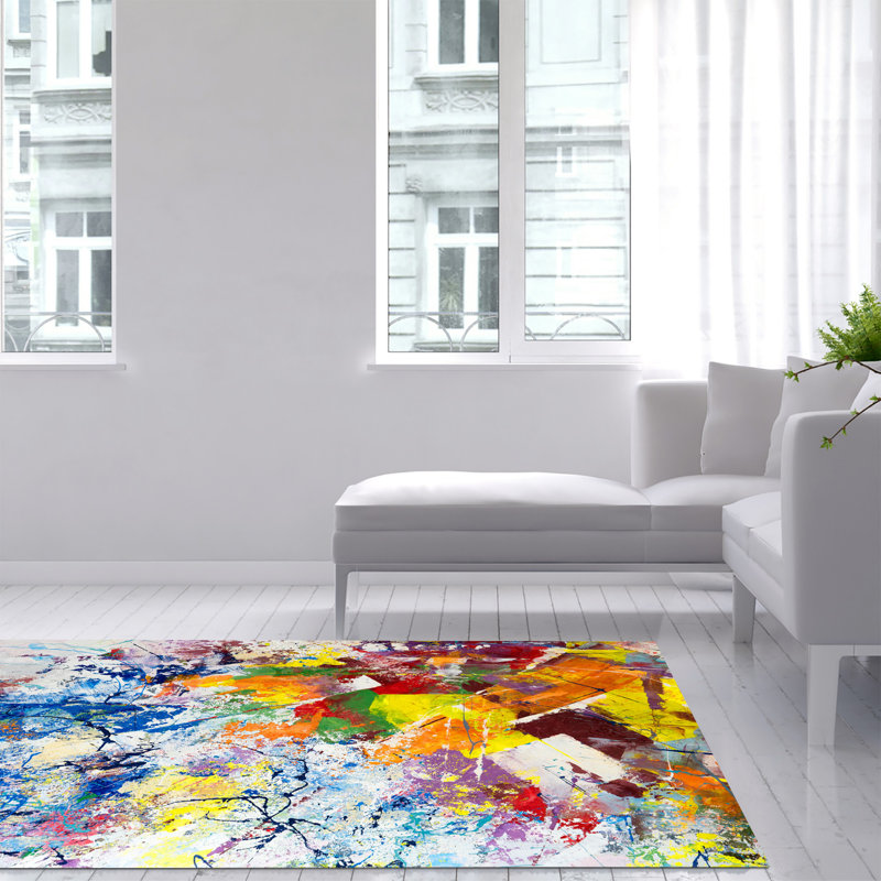 Thornport Abstract Indoor / Outdoor Area Rug, Rectangle 140 x 200cm