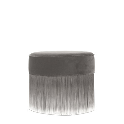 Amami Round Velvet Ottoman