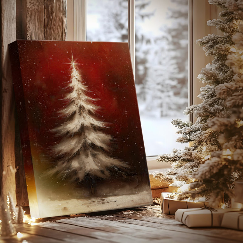 Toile tendue sur toile Fireside Dusk, H 18 po x l 12 po