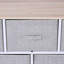 5 Drawer Horizontal Storage Cube Dresser, Accent Chest, Entryway Cabinet, Accent Cabinet