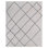 Wool Geometric Area Rug in Ivory/Charcoal