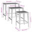 Garden Nesting Tables 3 Pcs Poly Rattan-137967739