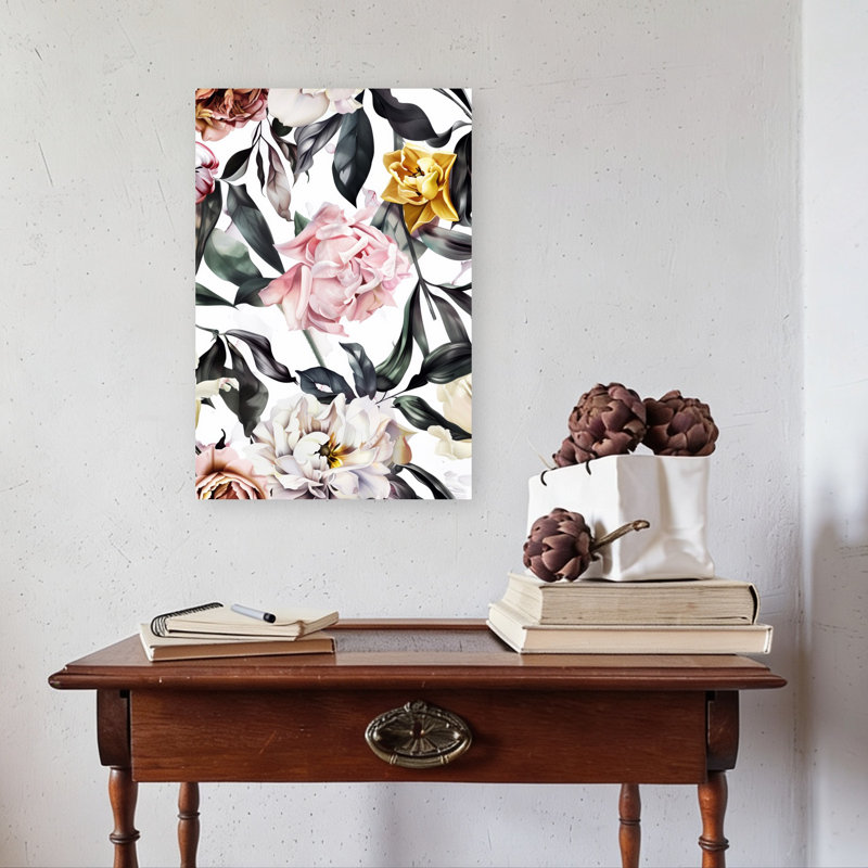 Art mural discret, élégant et délicat classique, H 24 po x l 16 po