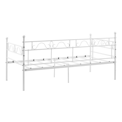 Metal Daybed Frame, White