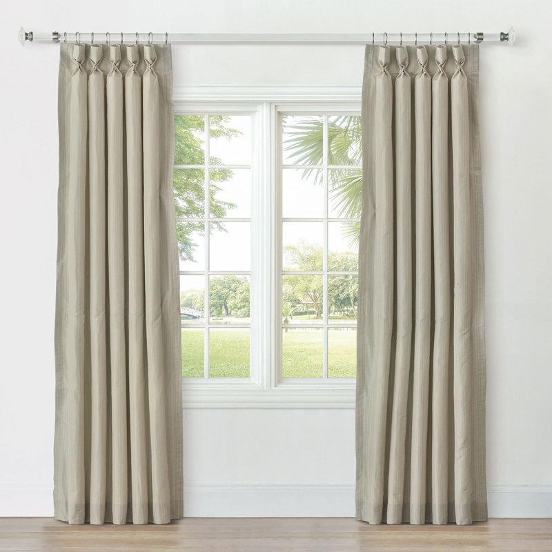 Reverie Room Darkening Curtain, Ivory, 40" W x 84" L