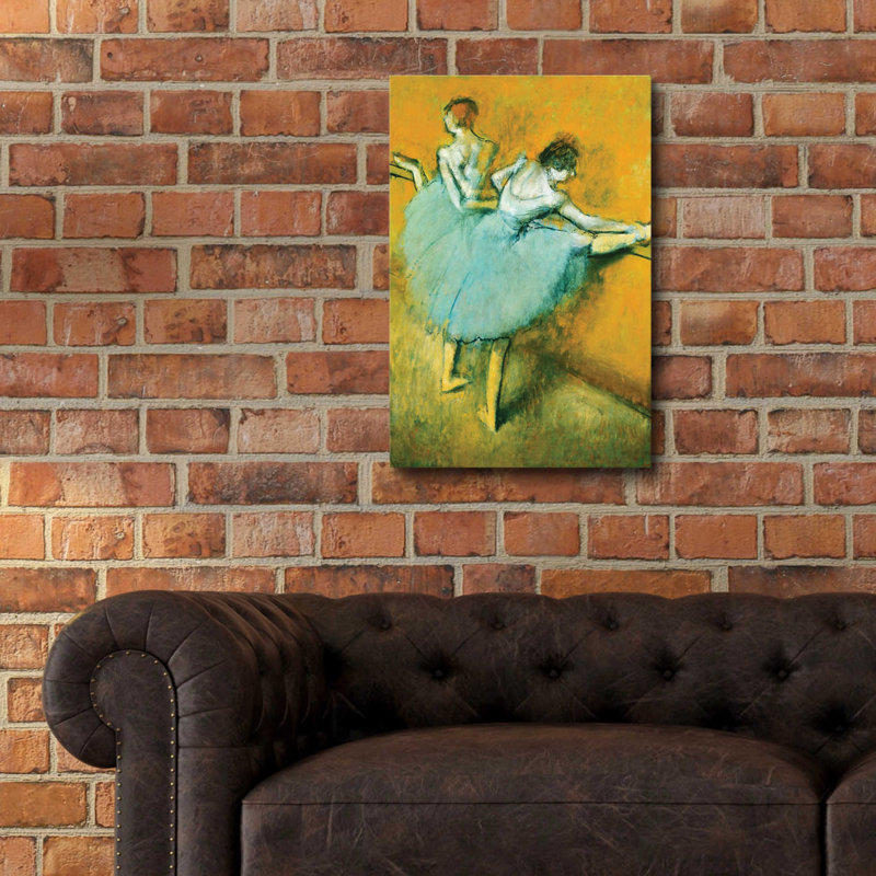 «Dancers At The Barre» par Edgar Degas, H 24 po x l 16 po x P 0,2 po