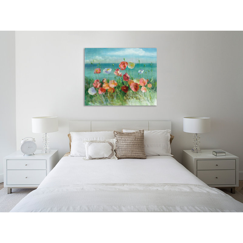 «Coastal Poppies», toile tendue par Danhui Nai, H 24 po x l 30 po x P 1,5 po