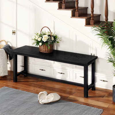 Dining Benches, Pair Of 2, 39" Kitchen Benches, Durable & Stable, Industrial Small Bench Kitchen Bench With Metal Legs For Dining Room, Kitchen, Entryway, Bedroom