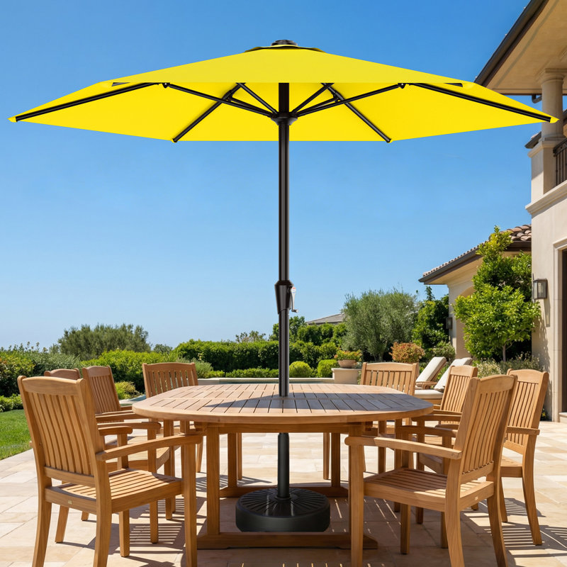 Parasol d'extérieur 10 pi avec protection contre les rayons UV UPF 50+ 10 pi, Camel