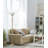 71'' Antique Brass Torchiere Floor Lamp
