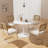 5 - Piece Pedestal Dining Table Set-90308389-90308388-90308386
