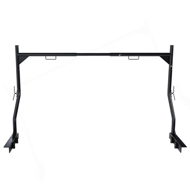 Support robuste pour échelle de lit de camion robuste - capacité de 900 lb, installation sans perçage, support réglable en acier de 46 à 71 pouces pour les kayaks, le bois d'œuvre, les planches de surf et les matériaux de construction