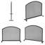 1 Panel Iron Fireplace Screen
