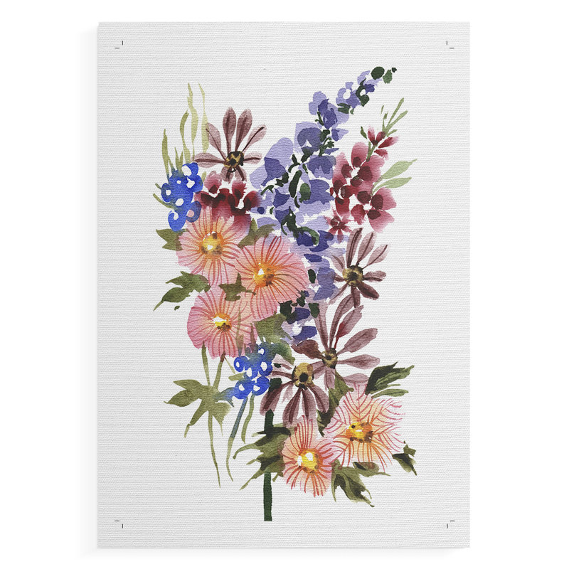 Garden Bouquets III - Impression sur toile seulement - NON-CADRE, H 60 po x l 40 po