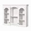 Armoire à pharmacie murale, armoire de salle de bain murale avec 2 portes en verre, armoire de rangement au-dessus de la toilette avec beaucoup de rangement