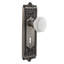 Egg & Dart Plate with Decorative Keyhole and Waldorf White Milk Knob-304005158