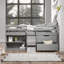 Lit mezzanine Joslynn, lit de rangement, lit plateforme