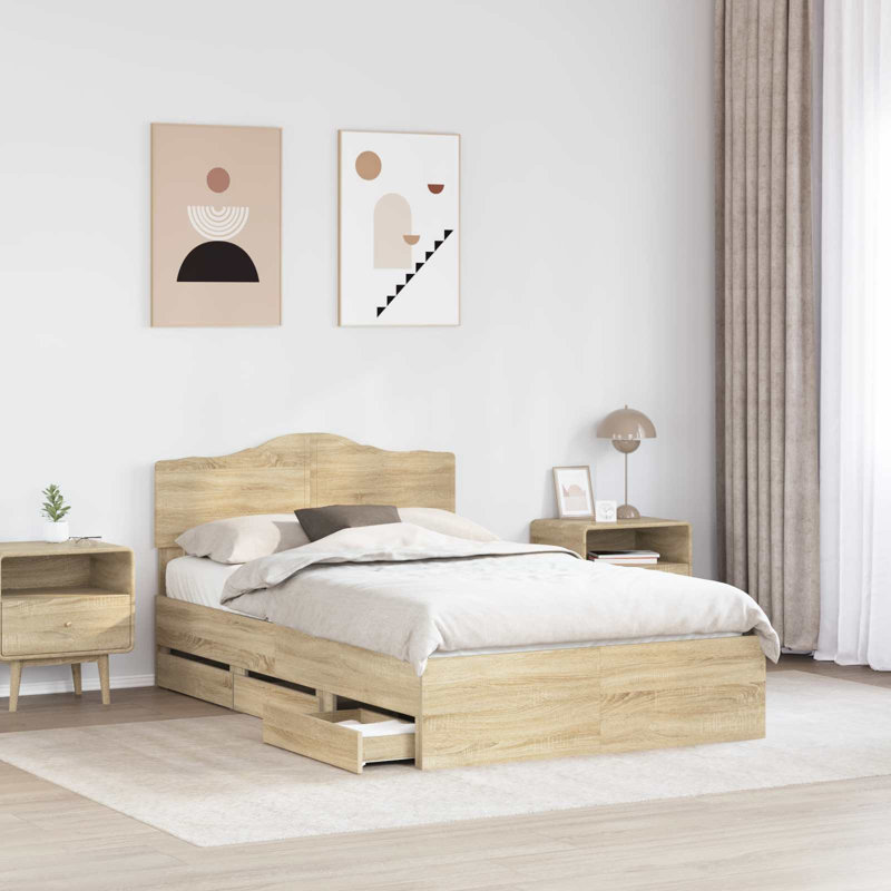 Bed, Sonoma Oak, Small Double (4')