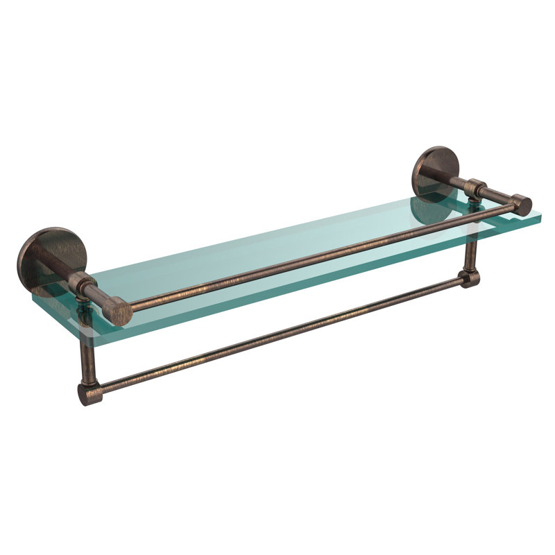 Dalston Bracket Shelf with Towel Bar, Venetian Bronze