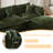Clitheroe 6-Pieces Large Modular U-Shaped Sectional Sofa, Chenille Upholstered Couch with 2 Removable Ottomans-349618765