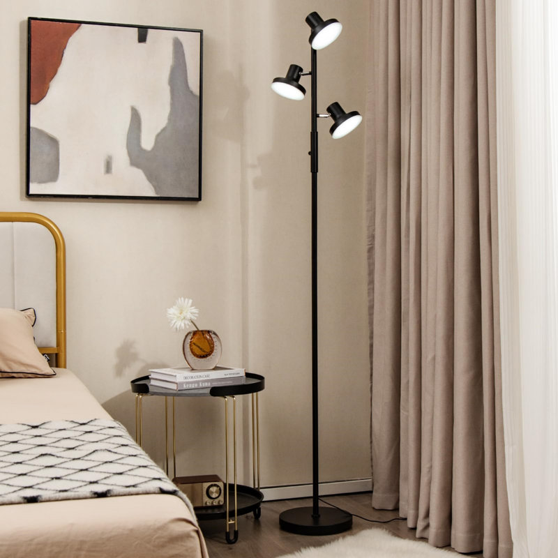 173cm Black LED Tree Floor Lamp