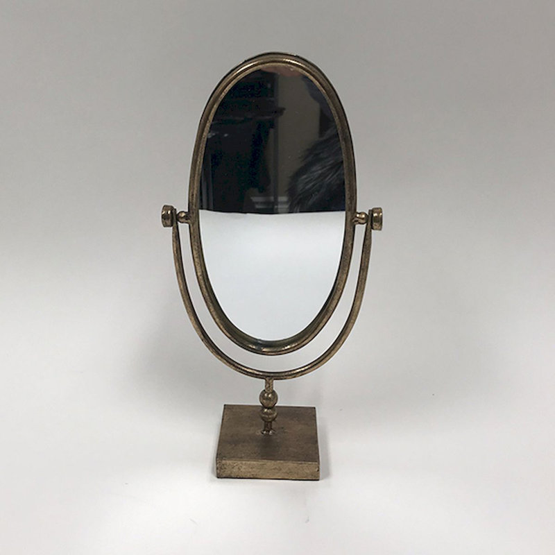 Miroir de table bronze