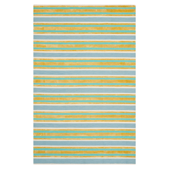 Hand Tufted Striped Rug, Rectangle 8' x 10'