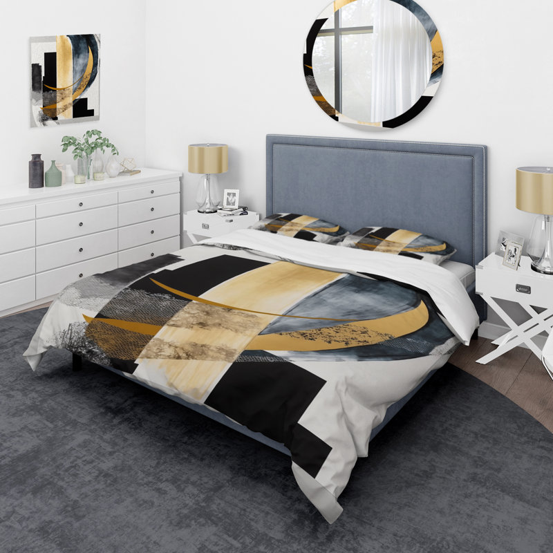 Ensemble de housse de couette Glam Art Deco Abstract I BeddingMicrofiber / Polyester