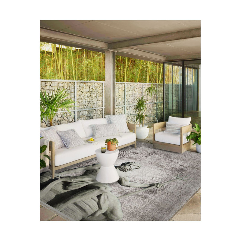 Tapis décoratif lavable à la machine, Sous-tapis rectangulaire de 3 pi 3 po x 4 pi 11 po