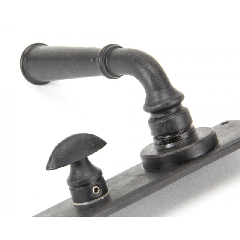 Regency Bathroom Door Handle Kit, External Beeswax