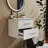 Effortless Assembly Glossy White Vanity Stylish Modern Bathroom