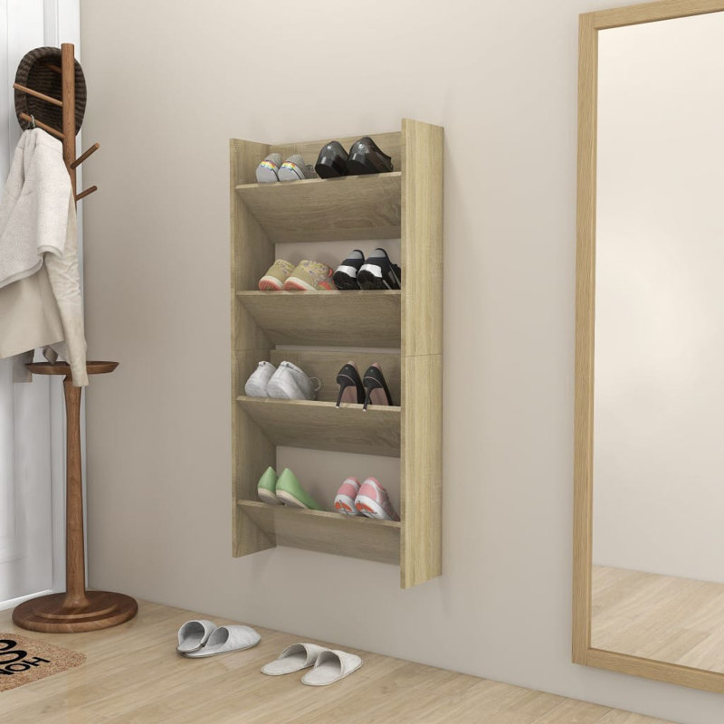 8 Pair Shoe Rack, Sonoma Oak
