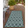 Teal Gitter Indoor/Outdoor Trellis Rug