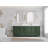 Malibu 84'' Double Bathroom Vanity with Quartz Top-90698663