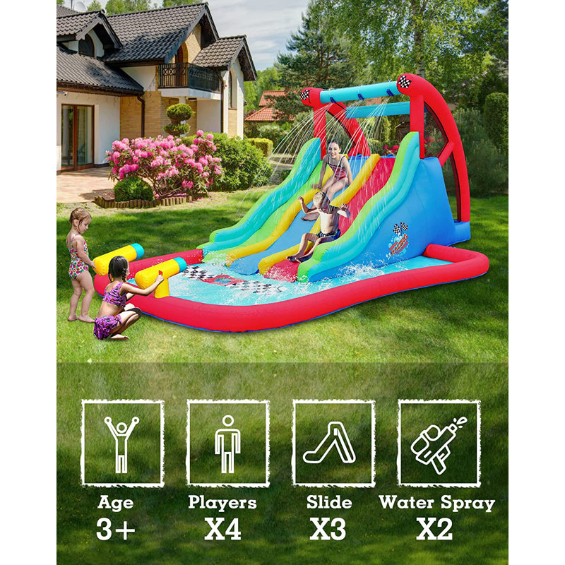 Glissade d'eau gonflable 12 'x 20' avec soufflerie