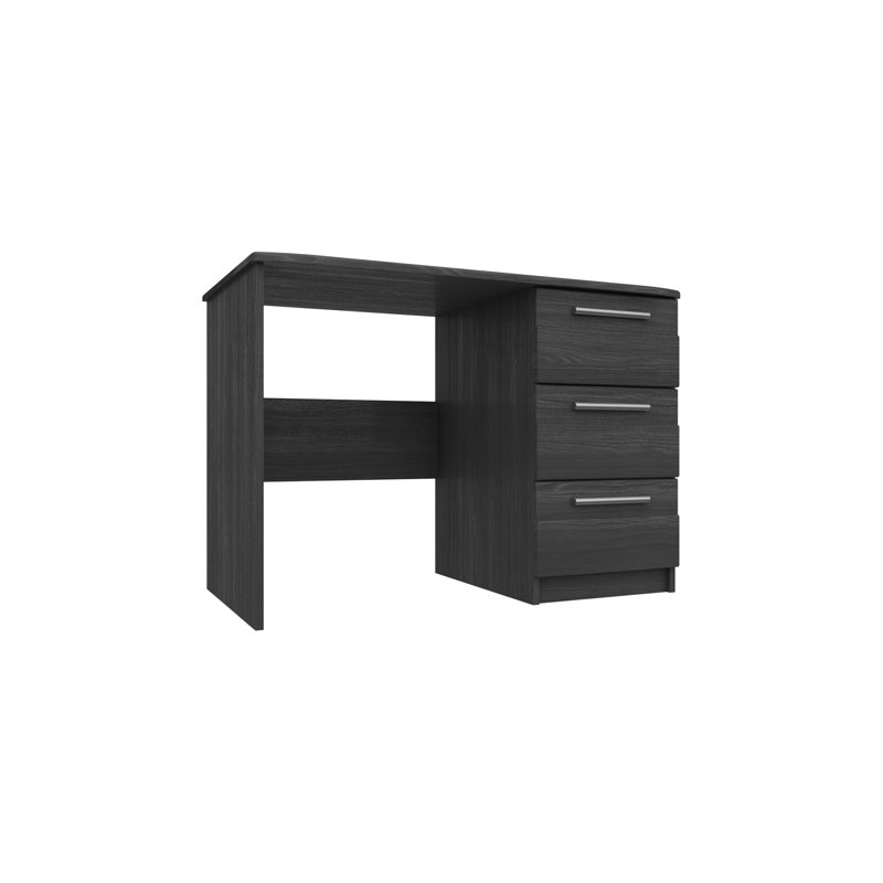 Mcginley Solid Wood Base Computer Desk, Graphite