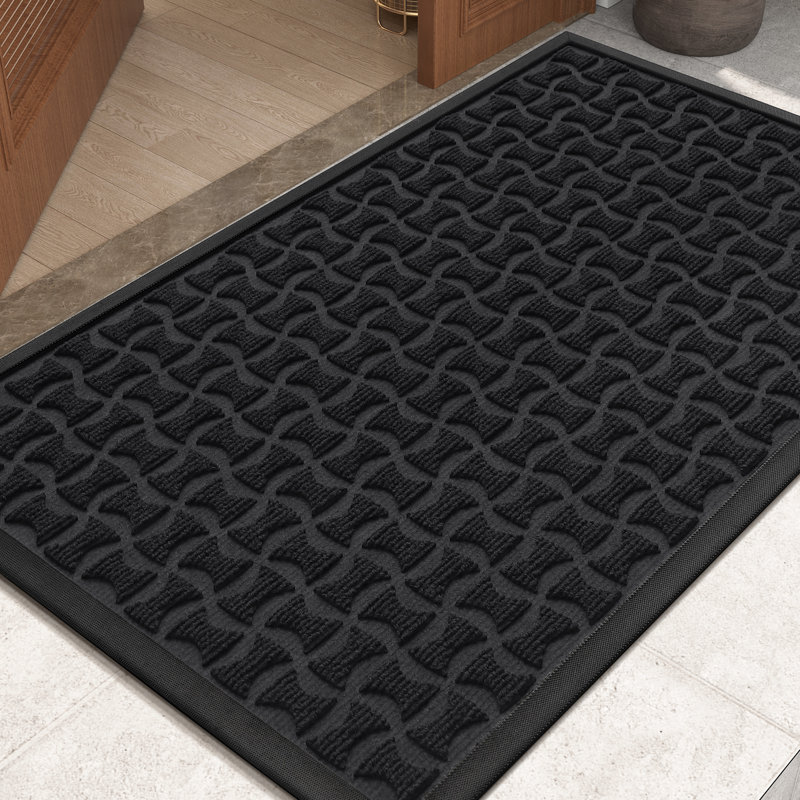 Non-Slip Outdoor Doormat, 36" W x 60" L, Black