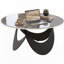 HOMCOM Modern Coffee Table with Sintered Stone Top-506582332-506582335
