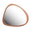 Miroir mural asymétrique en bois massif 45 po, habillage en bois pour chambre à coucher, salon, salle de bain, cadre de passage, couloir d'entrée