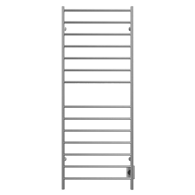 Chauffe-serviettes électrique mural 24 po x 60 po Kontour Linear - nickel brossé, câblé , H 60 po x l 24 po x P 4 po, Câblé