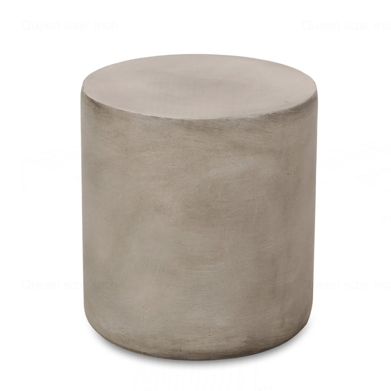 Table d'appoint d'extérieur en béton léger