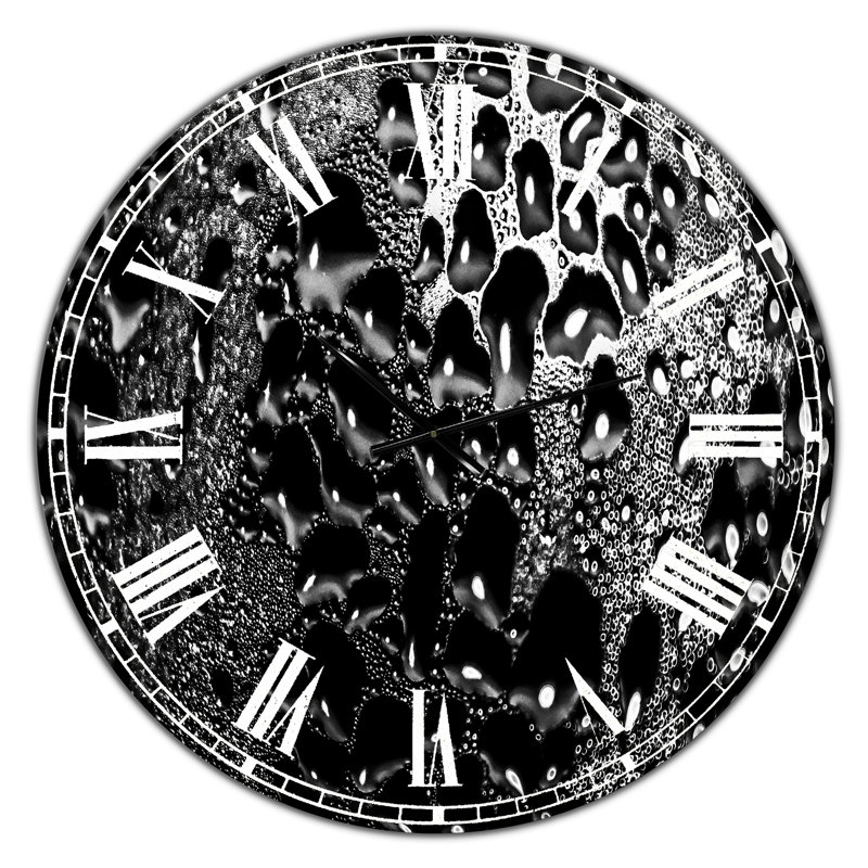 Horloge murale abstraite abstraite surdimensionnée 15, Grand