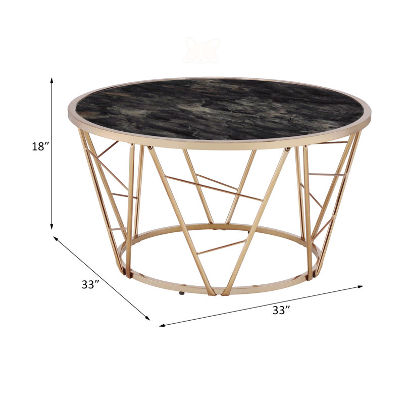 Bundella Glass Top Coffee Table