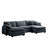 Oversized Modular Cushioned Sofa With Conversible Ottoman-115842505-106554201