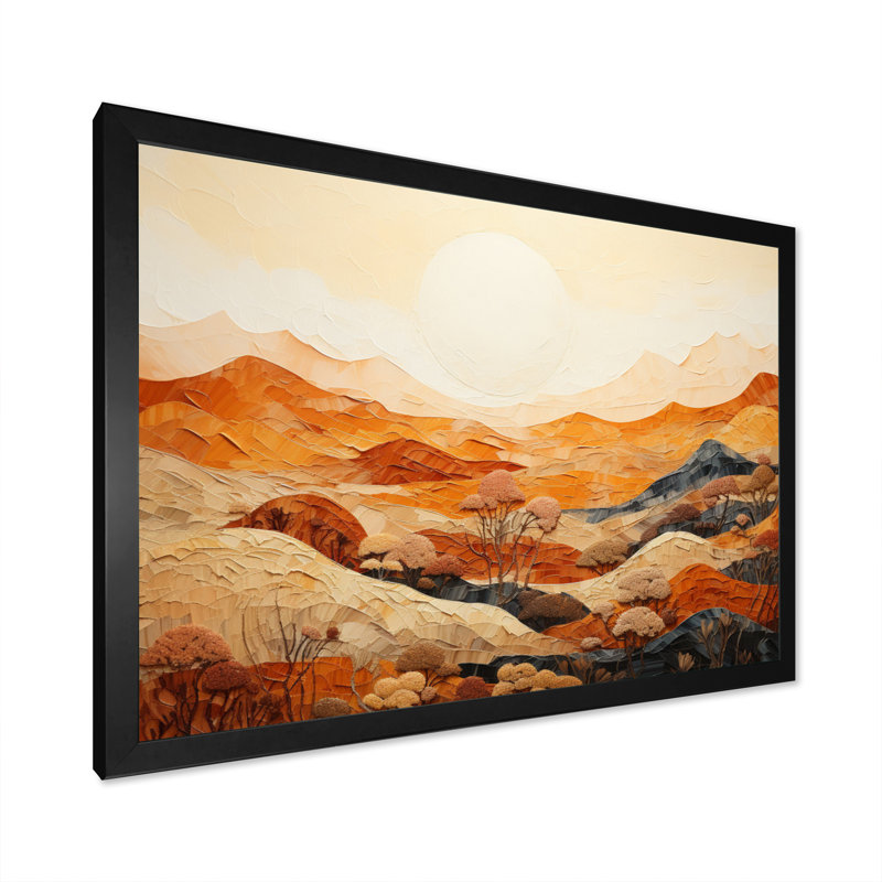 Canyon Mirage III - impression, H 24 po x l 32 po x P 1 po, Cadre photo noir