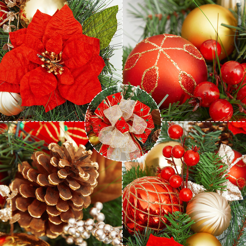 Faux Lighted 30'' Wreath