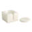 Alabaster Agate Ceramic Jute Leather Crystal Square Round 8 Piece Coaster Set with Holder Set