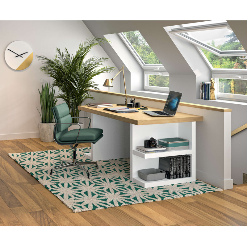 Cutshall Writing Desk, Oak